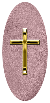 DG5000-510-GD-SH-OR Gold Single Cross Shimmer Orchid